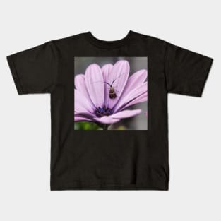 insect violet flower Kids T-Shirt